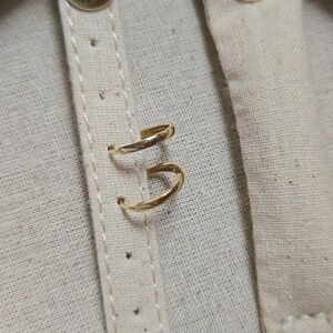 14k Solid Yellow Gold Huggies